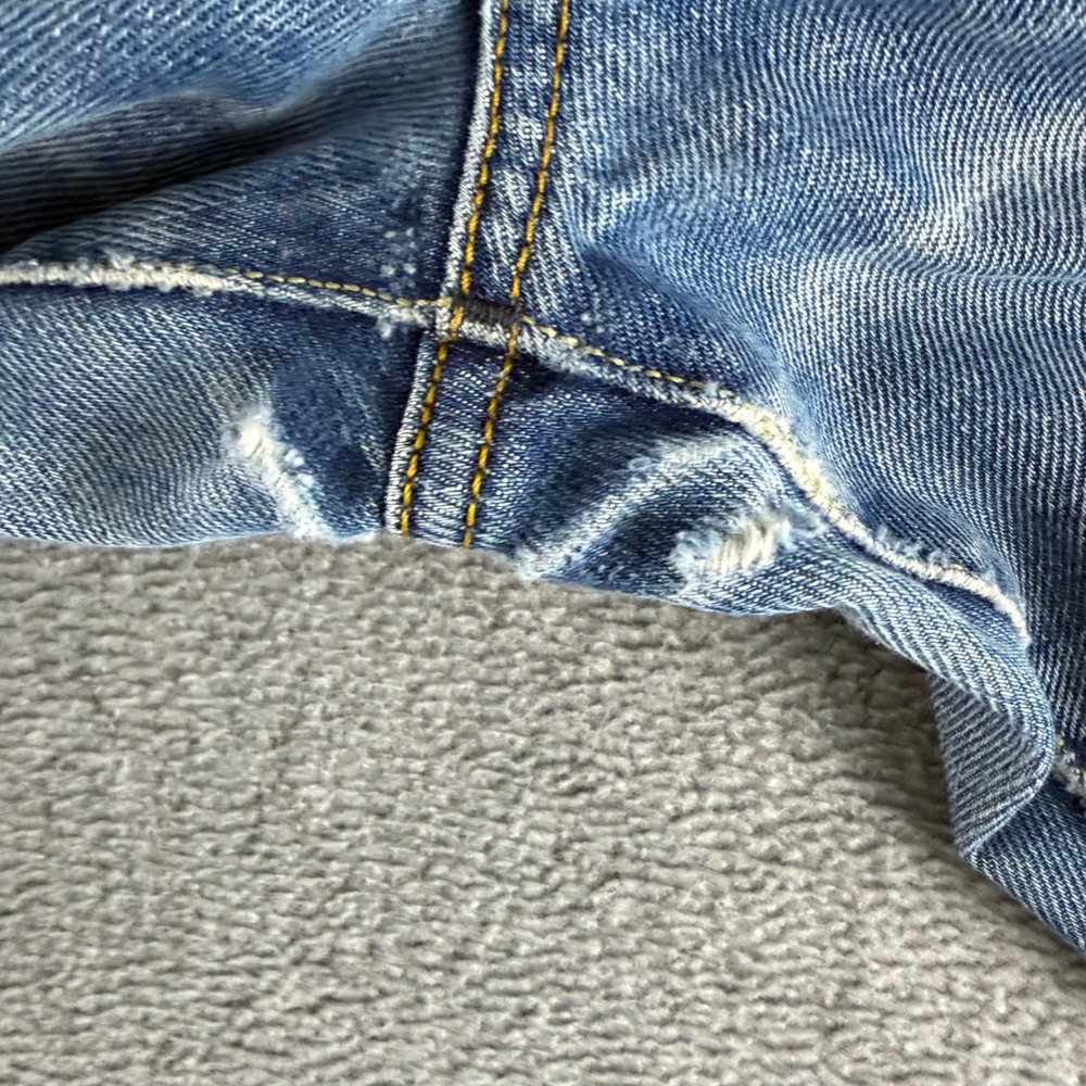 Diesel Ronhar Womens Jeans 29x32 Blue Low Rise Bootcut Distressed Wash 008AT - Picture 9 of 14